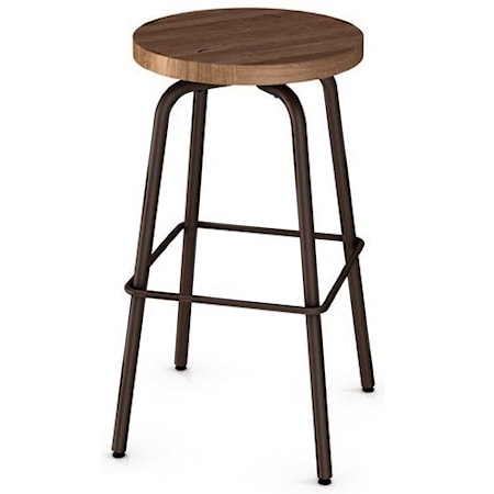 30" Button Swivel Bar Stool